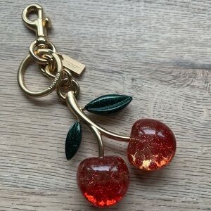 Coach Glitter Cherry Purse Charm